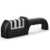 3-Stage Manual Knife Sharpener, Ulwae Portable Kitchen Sharpener to Restore