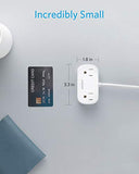 Anker Power Strip with USB PowerExtend USB 2 mini, 2 Outlets, and 2 USB Ports, Flat Plug, 5 ft Extension Cord