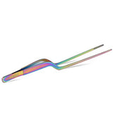 JB Prince Oil Slick Offset Fine Tip Tweezer 7.8 inches