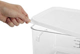 Rubbermaid Commercial Products Plastic Space Saving Square Food Storage Container
