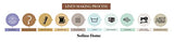 Solino Home 100% Pure Linen Hemstitch Dinner Napkins - 20 x 20 Inch, Beige Set of 4