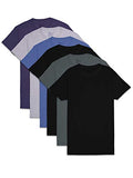 Fruit of the Loom Men's Stay Tucked Crew T-Shirt, Classic Fit - Assorted Colors - 6 Pack