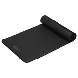 Gaiam Essentials Thick Yoga Mat Fitness and Exercise Mat With Easy-Cinch Yoga Mat