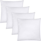 Utopia Bedding Throw Pillows Insert (Pack of 4, White) - 12 x 12 Inches Bed and Couch