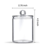 SheeChung Qtip Dispenser Apothecary Jars Bathroom - Qtip Holder Storage Canister