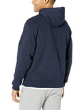 Champion Men's Graphic Powerblend Fleece Hoodie, Navy Script, Small