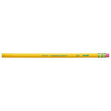 TICONDEROGA Pencils, Wood-Cased, Unsharpened, Graphite #2 HB Soft