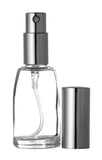 Riverrun Perfume/Cologne Atomizer Empty Refillable Glass Bottle Fine Mist Sprayer 1/3 oz 10ml (Set of 3 - Silver)