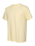 Comfort Colors Men's Adult Short Sleeve Pocket Tee, Style 6030 (Small, Banana)
