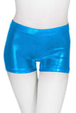 ZIZI Small Boy Sparkle Dance Tumbling Athletic Gymnastics Blue Short 4Y, 100CM