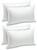 Foamily 4 Pack - 12" x 20" Premium Hypoallergenic Lumbar Stuffer Pillow Inserts Sham