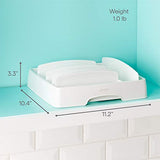 YouCopia StoraLid Food Container Lid Organizer, Medium, White
