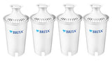 Brita Water Pitcher with 1 Filter, 5 Cup, Red & Standard Replacement Filters for Pitchers