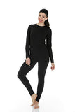 Thermajane Women's Ultra Soft Thermal Underwear Long Johns Set with Fleece Lined