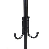 Mind Reader COATRACK11 Standing Metal Coat Rack Hat Hanger 11 Hook for Jacket