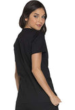 Cherokee Workwear Core Stretch V-Neck Scrub Top, XXS, Black