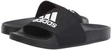 adidas unisex child Adilette Shower Sandal, Black/White/Black, 10 Toddler US