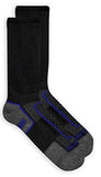 Fruit of the Loom Boys' 6-Pair Half Cushion Crew Socks (Medium, Black)