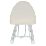 Household Essentials Basic Sleeve Mini Ironing Board | Natural Cover and White Finish