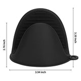 Tifanso Silicone Oven Mitts Pot Holders Sets for Kitchen Heat Resistant Small Kitchen
