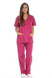 Just Love Women's Burgundy Scrub Set - Extra Small,Burgundy,X-Small
