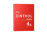 Cinthol Original Deodorant and Complexion Soap - 4 Soap Pack 100g X 4