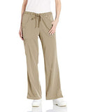 Dickies Women's Xtreme Stretch Fit Drawstring Flare Leg Pant, Dark Khaki XX-Small