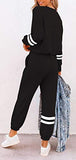 ETCYY Women's Two Piece Outfits Sweatsuit Set Long Pant Cotton Pajamas Lounge Set