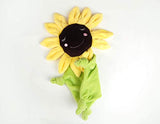 Sunflower Baby Shower Gift Plush, Personalized Sunflower Baby Blanket, Flower Lovey