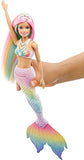 Barbie Dreamtopia Rainbow Magic Mermaid Doll with Rainbow Hair and Water