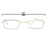 Skeleteen Old Man Costume Glasses - Rectangular Granny Dress Up Eyeglasses - 1 Pair