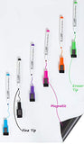 kedudes Magnetic Dry Erase Whiteboard Sheet 17" x 11" with a Set of 6 Markers