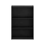 FURINNO JAYA Simple Home 3-Tier Adjustable Shelf Bookcase, Black