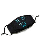 Voice Activated LED Face Mask Cool Light Up Smart Masks Funny