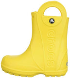 Crocs unisex child Handle It Rain Boot, Yellow, 6 Toddler US