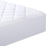 Utopia Bedding Quilted Fitted Mattress Pad (Twin) - Mattress Cover Stretches up to 16 Inch