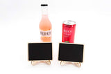 20 Pack Wood Mini Chalkboards Signs with Support Easels, Place Cards