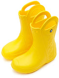 Crocs unisex child Handle It Rain Boot, Yellow, 6 Toddler US