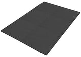 Balance From Puzzle Exercise Mat with EVA Foam Interlocking Tiles, Black, 1/2" Thick