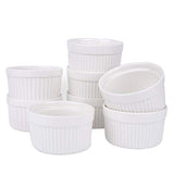 6 OZ Ramekin Bowls 8 PCS,Bakeware Set for Baking and Cooking, Oven Safe Sleek