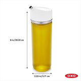 OXO 11289100 Good Grips Precision Pour Glass Oil & Vinegar Dispenser Set, 12 oz,