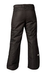 Arctix Kids Snow Pants with Reinforced Knees and Seat, Black, X-Small/Husky