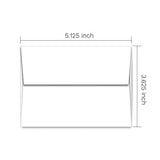 100 Pack White A1 Envelopes -Quick Self Seal - 3.5 x 5 Envelopes, A1