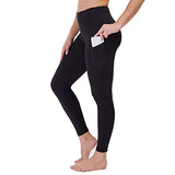 High Waist Yoga Pants with Pockets for Women - Tummy Control Workout Running