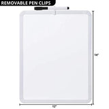 Mr. Pen- Dry Erase Board, 14” x 12” with a Black Dry Erase Marker, Small White Board