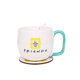 Friends TV Show Merchandise Peephole Yellow Frame Coffee Cup &Mugs Milk Cup