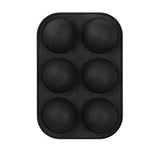 6 Holes Silicone Mold for Chocolate, Baking Mold for Making Hot Chocolate Bomb,Cake