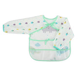 Accmor 3Pcs Baby Long Sleeve Bib, Waterproof Baby Bibs with Pocket