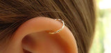 20 Gauge 14k Gold Filled Helix Hoop 7 mm solid gold Hoop Earring, Helix piercing