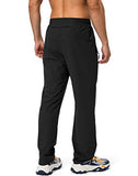 Pudolla Men's Workout Athletic Pants Elastic Waist Jogging Running Pants